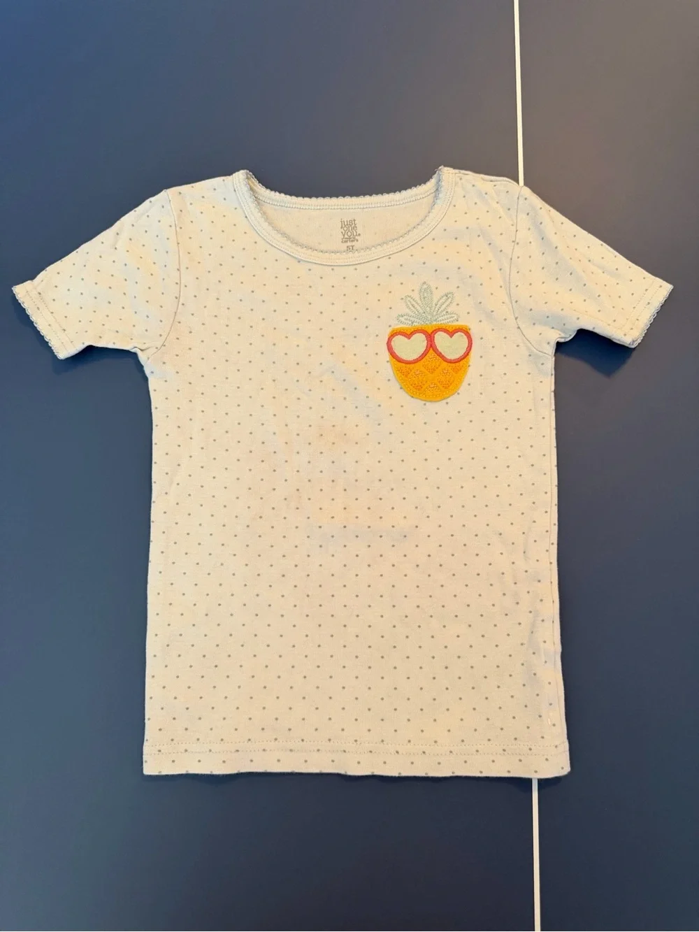 Carter's Cotton Pineapple Lemon & Floral 4 pc Pajama Set - Yellow White 5T